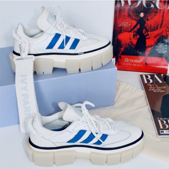 ADIDAS Super Sleek Chunky Beyonce Ivy Park Halls of Ivy Blue White - Picture 5 of 8